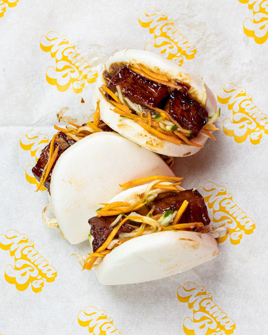 Miso Glazed Tofu Bao Buns