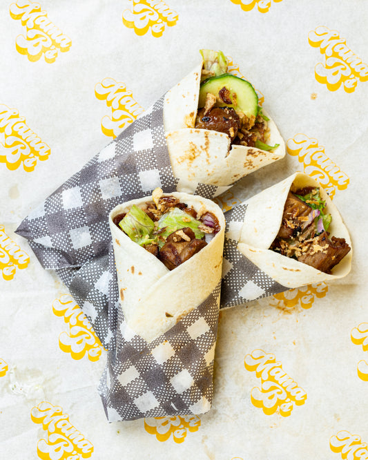 Mini 'Lamb' Souvlaki Wrap Platter