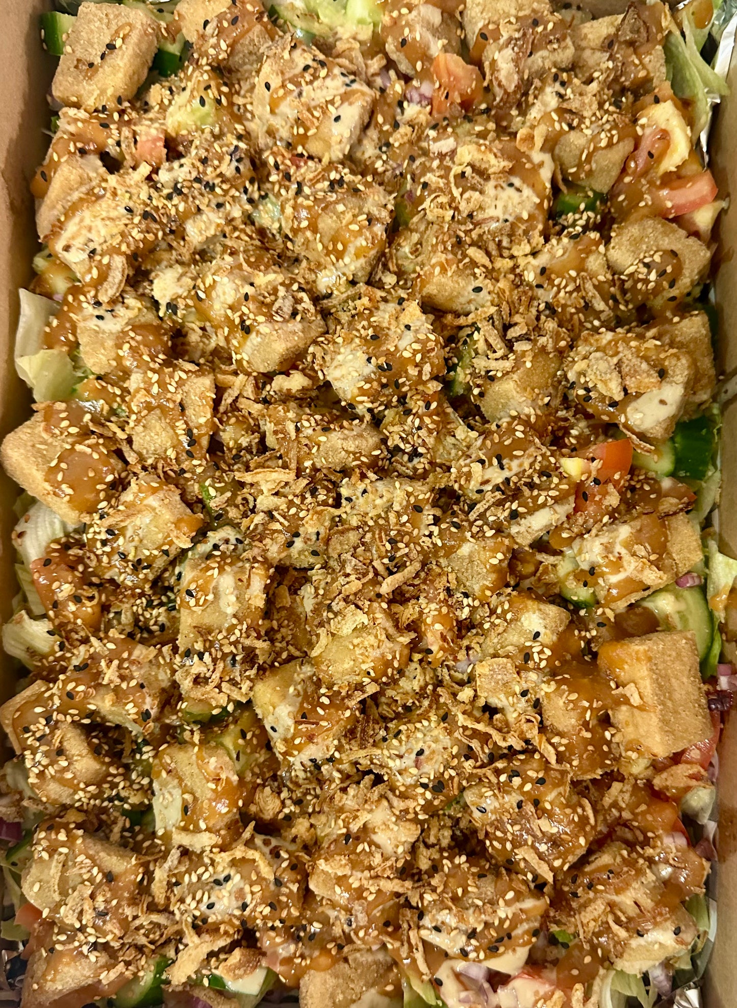 Gluten-Free Miso Glazed Tofu Salad